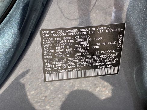 Used 2021 Volkswagen Atlas Cross Sport S AWD/4WD image 33