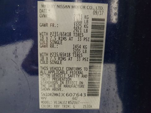 Used 2018 Nissan Pathfinder SV image 33