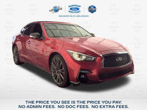 Used 2020 INFINITI Q50 Red Sport 400 w/ Proactive Package AWD/4WD image 1