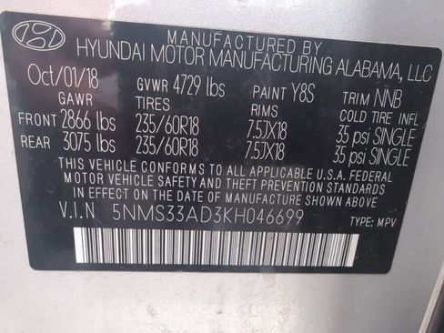 Used 2019 Hyundai Santa Fe SEL FWD image 6