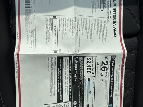 New 2025 Alfa Romeo Giulia Intensa w/ Driving Assist Package image 19