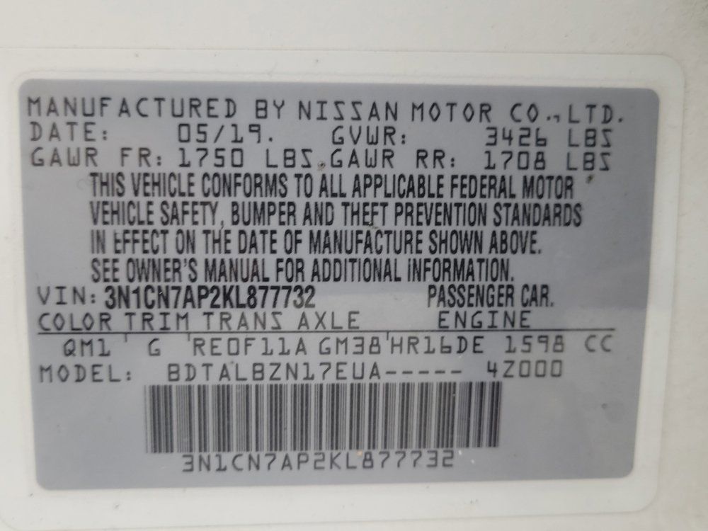 Used 2019 Nissan Versa SV FWD image 33