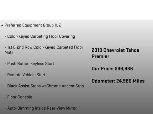 Used 2019 Chevrolet Tahoe Premier AWD/4WD image 12