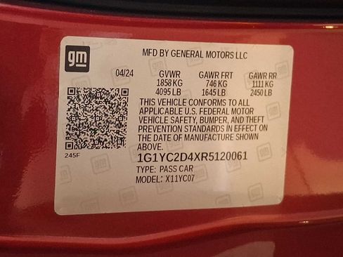 Used 2024 Chevrolet Corvette Stingray Premium Cpe w/ Z51 Performance Package image 24