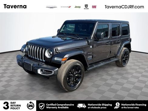 Used 2021 Jeep Wrangler Unlimited Sahara w/ Cold Weather Group AWD/4WD image 1