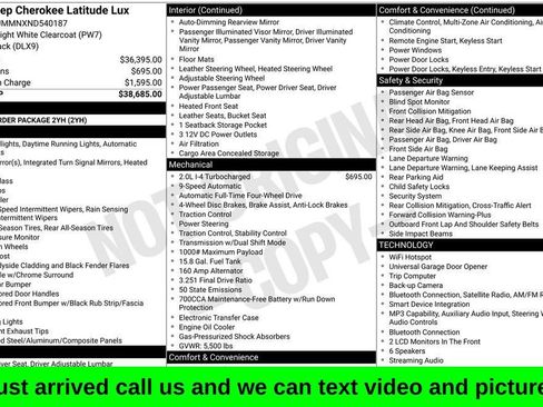 Used 2022 Jeep Cherokee Latitude Lux AWD/4WD image 1