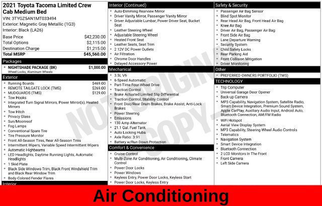 Used 2021 Toyota Tacoma Limited w/ Nightshade Package AWD/4WD image 20