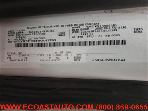 Used 2017 Ford Transit 250 138 w/ Exterior Upgrade Package RWD image 25