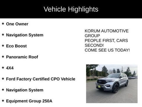 Certified 2022 Ford Explorer ST-Line w/ Class IV Trailer Tow Package image 4