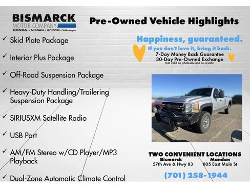 Used 2012 Chevrolet Silverado 2500 LT w/ Interior Plus Package AWD/4WD image 8