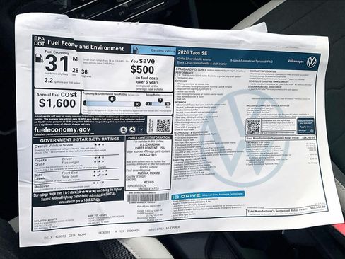 New 2026 Volkswagen Taos SE FWD image 18