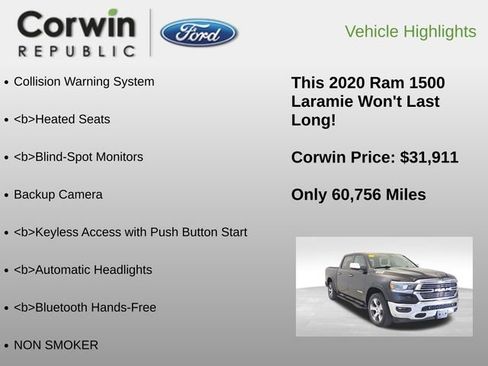 Used 2020 RAM 1500 Laramie image 6
