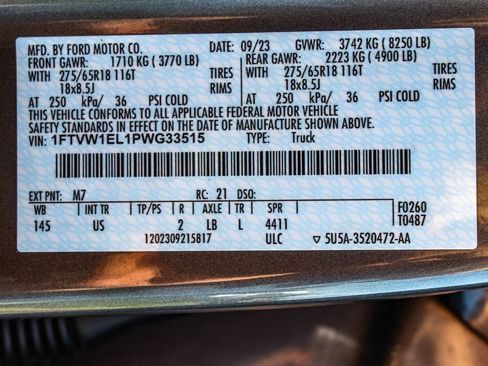 Used 2023 Ford F150 Lightning XLT AWD/4WD image 14