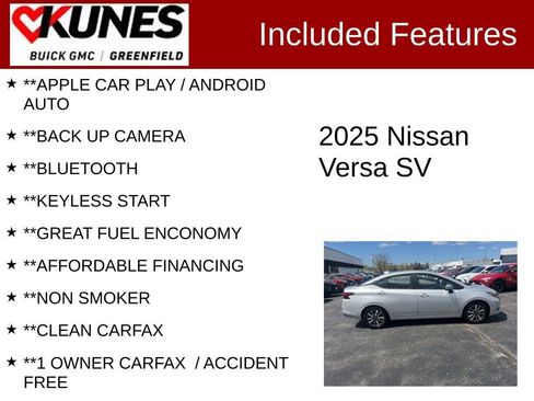Used 2025 Nissan Versa SV FWD image 2