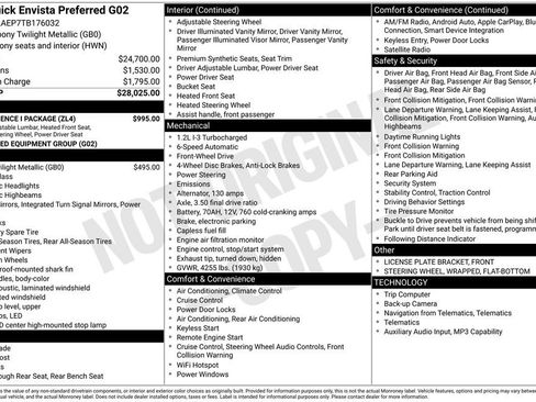 New 2026 Buick Envista Preferred w/ Convenience I Package FWD image 33