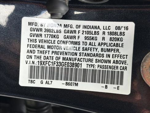 Used 2016 Honda Civic EX-T image 27