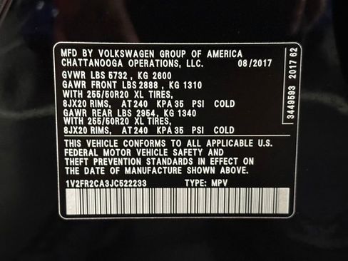 Used 2018 Volkswagen Atlas SE w/ R-Line Package FWD image 37