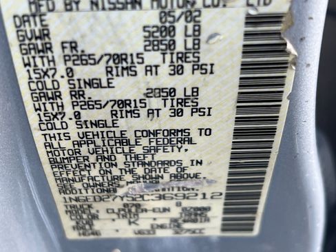 Used 2002 Nissan Frontier XE image 21