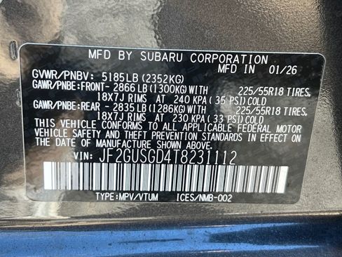 New 2026 Subaru Crosstrek 2.5i Sport image 34