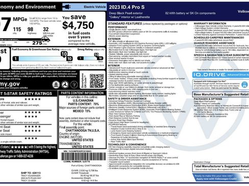 Used 2023 Volkswagen ID.4 Pro S RWD image 3
