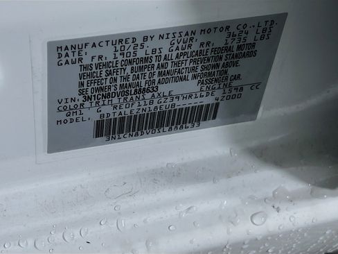 New 2025 Nissan Versa S w/ Trunk Package image 33