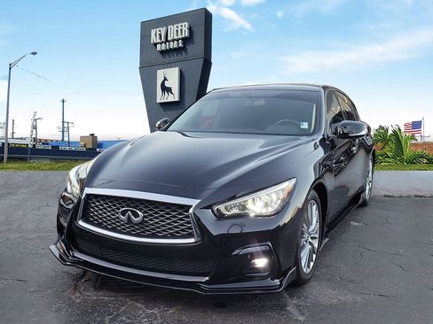 Used 2018 INFINITI Q50 Luxe w/ Essential Package (3.0T Luxe) RWD image 1