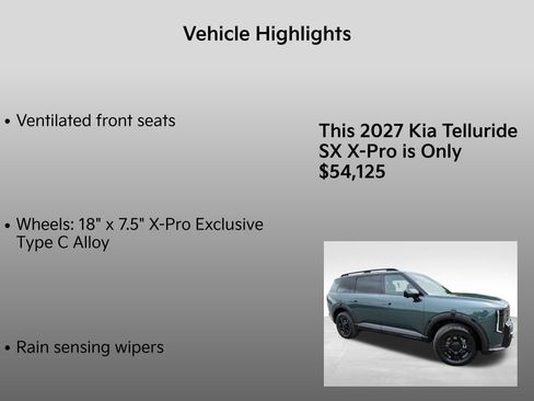 New 2027 Kia Telluride SX X-Pro AWD/4WD image 36