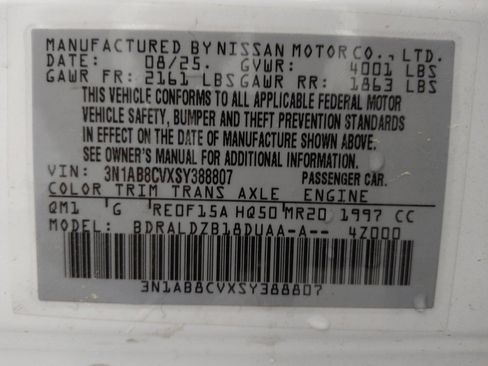 Used 2025 Nissan Sentra SV w/ All-Weather Package FWD image 33