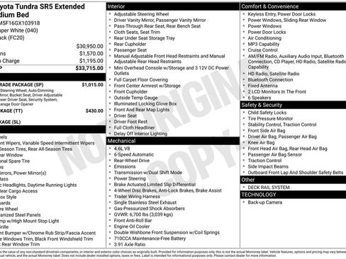 Used 2016 Toyota Tundra SR5 w/ SR5 Upgrade Package RWD image 7