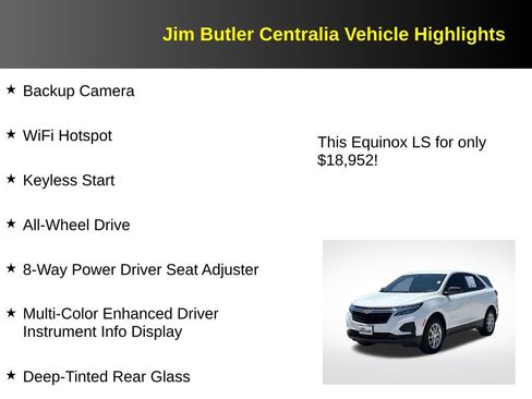 Used 2022 Chevrolet Equinox LS w/ LS Convenience Package AWD/4WD image 12