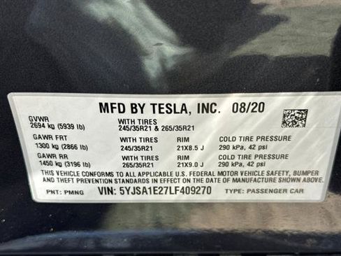 Used 2020 Tesla Model S Long Range Plus AWD/4WD image 33