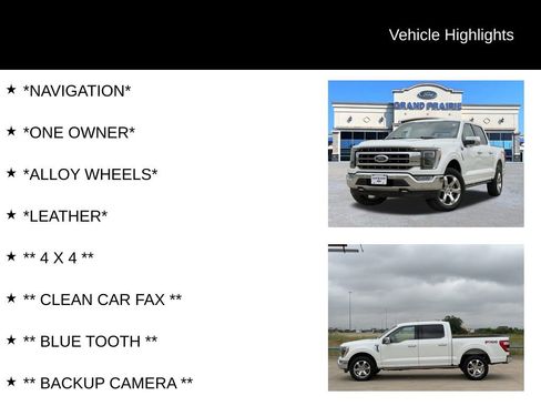 Used 2022 Ford F150 Lariat w/ Equipment Group 502A High AWD/4WD image 4