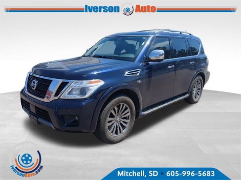 Used 2019 Nissan Armada Platinum w/ Captain's Chairs Package AWD/4WD image 3