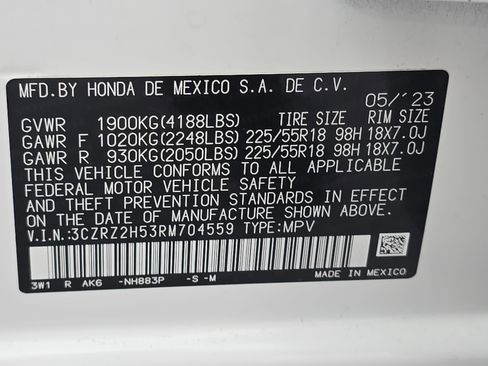 Certified 2024 Honda HR-V Sport image 34
