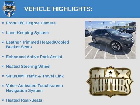 Used 2018 Ford Edge Titanium w/ Equipment Group 302A AWD/4WD image 17