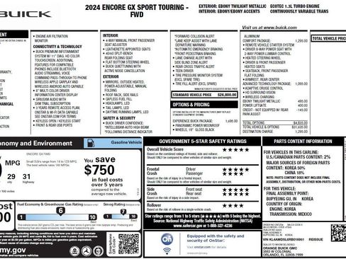 Used 2024 Buick Encore GX Sport Touring w/ Experience Buick Package image 3