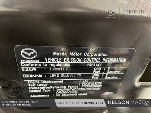 Certified 2023 MAZDA CX-30 AWD 2.5 S w/ Premium Package image 53