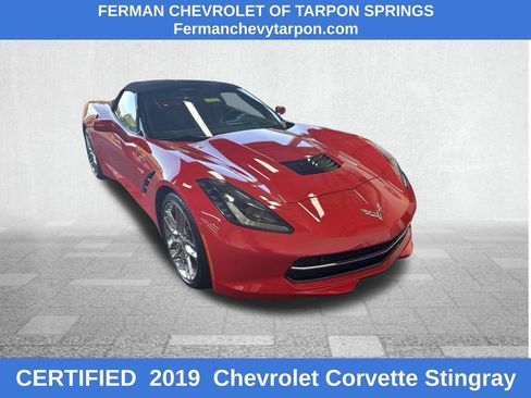 Used 2019 Chevrolet Corvette Stingray Convertible w/ 3LT Preferred Equipment Group RWD image 1
