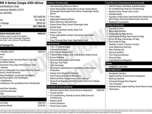 Used 2021 BMW 430i xDrive Coupe w/ Convenience Package image 3