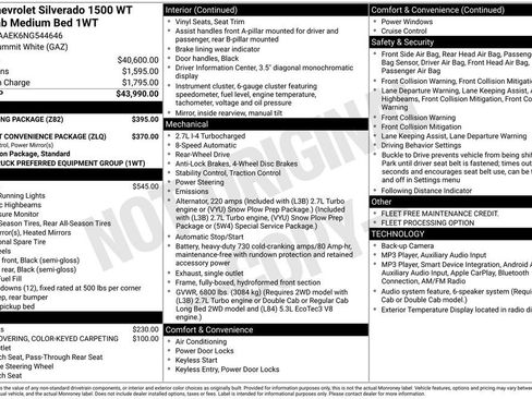 Used 2022 Chevrolet Silverado 1500 W/T w/ Trailering Package RWD image 5