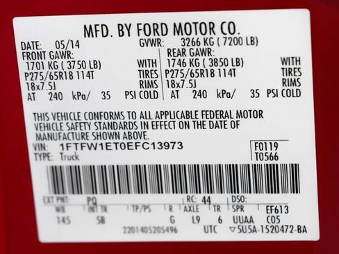 Used 2014 Ford F150 FX4 w/ Equipment Group 402A Luxury AWD/4WD image 52