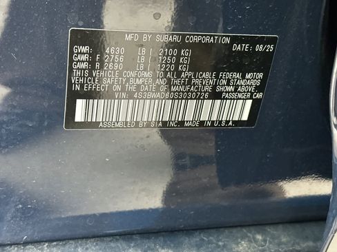 New 2025 Subaru Legacy Premium image 26