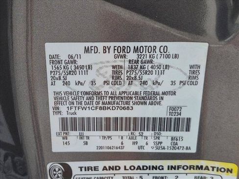 Used 2011 Ford F150 FX2 w/ FX Luxury Pkg RWD image 15