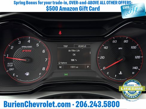 Used 2025 Chevrolet Trax RS w/ Sunroof Package image 14