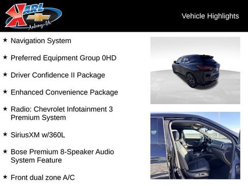Certified 2023 Chevrolet Blazer Premier w/ Driver Confidence II Package image 2