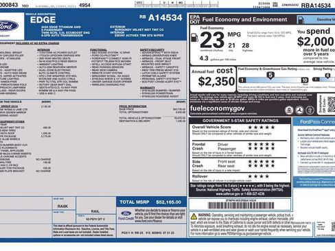 Used 2024 Ford Edge Titanium w/ Titanium Elite Package AWD/4WD image 31