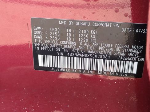 Certified 2025 Subaru Legacy Limited AWD/4WD image 35