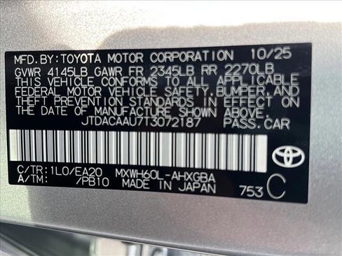 New 2026 Toyota Prius XLE FWD image 20