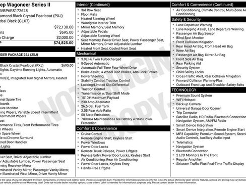 Used 2024 Jeep Wagoneer Series II AWD/4WD image 1