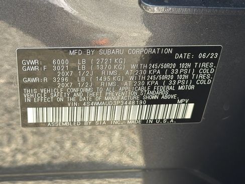 Used 2023 Subaru Ascent Limited w/ Technology Package AWD/4WD image 37